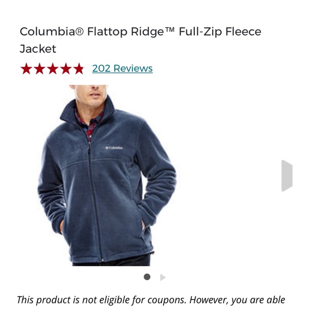 NWT Men's Columbia Fleece Jacket